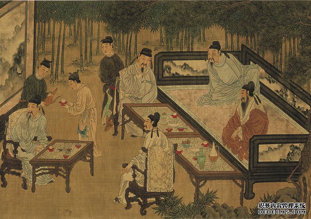 刘松年 十八学士图 欣赏