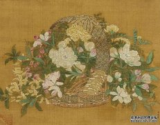 宋 李嵩《花篮图》