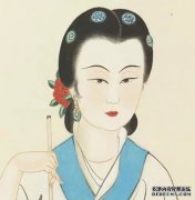 张大千画美女