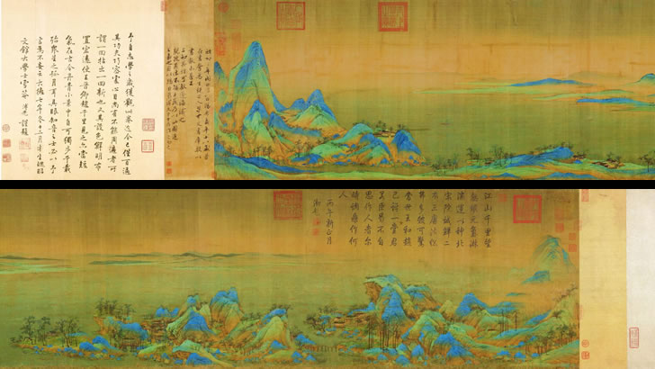 青绿染山河：《千里江山图》的意境营造与艺术丰碑