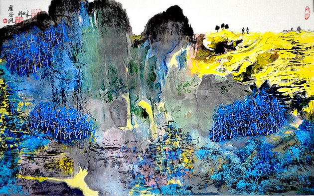 著名作家绘画新作之 刘成章